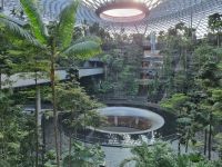Flughafen Singapur - Jewel (Indoor-Wasserfall Rain Vortex)