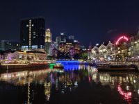 Singapur - Abendstimmung am Clarke Quay
