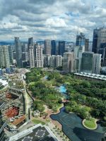 Kuala Lumpur - Petronas Twin Towers (Ausblick von der Skybridge in der 41. Etage)