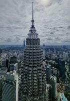 Kuala Lumpur - Petronas Twin Towers (Ausblick von der 86. Etage)