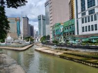 Kuala Lumpur - Jamek Moschee am Zusammenfluss von Klang und Gombak River