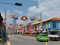 Straßenbeleuchtung zum Deepavali Festival - Singapur