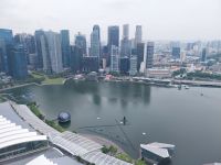 Blick auf Singapur vom Marina Bay Sands