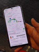 Fahrt per Grab-Taxi, Malaysia