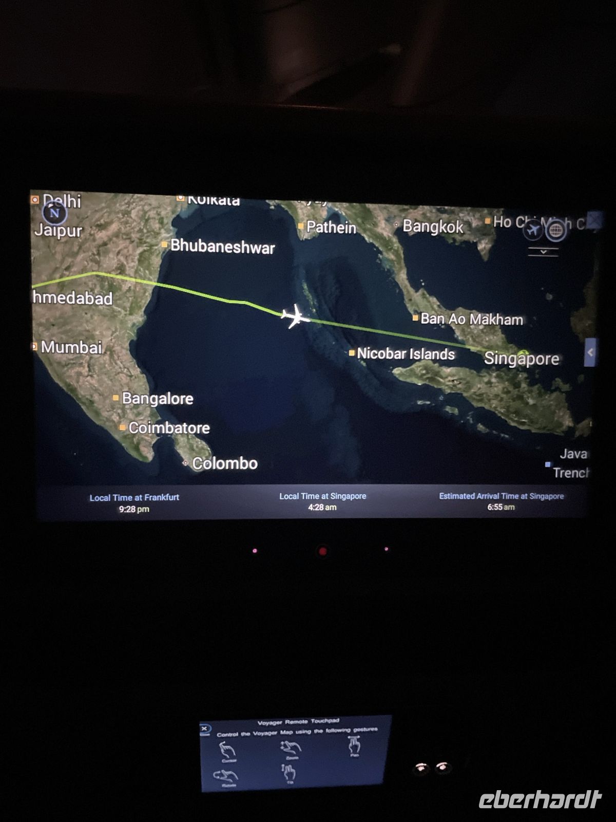 Flug Frankfurt-Singapur 