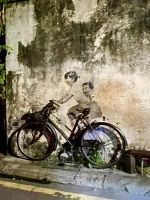 Ricksha Fahrt durch George Town