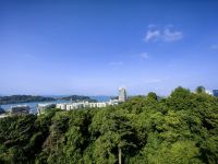 Blick aus dem Cablecar nach Sentosa