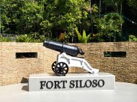Am Fort Silosa tauchen wir in die Stadtgeschichte ein, Sentosa