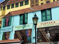 Bunte Hausfassade in Kampong Glam
