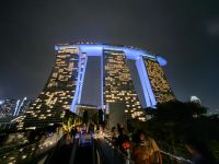 Marina Bay Sands Hotel bei Nacht