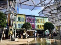 In den einstigen Lagergebäuden am Clark Quay befinden sich heute Läden und Restaurants