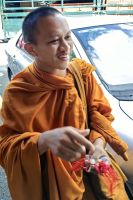 Buddhistischer Mönch in Ipoh