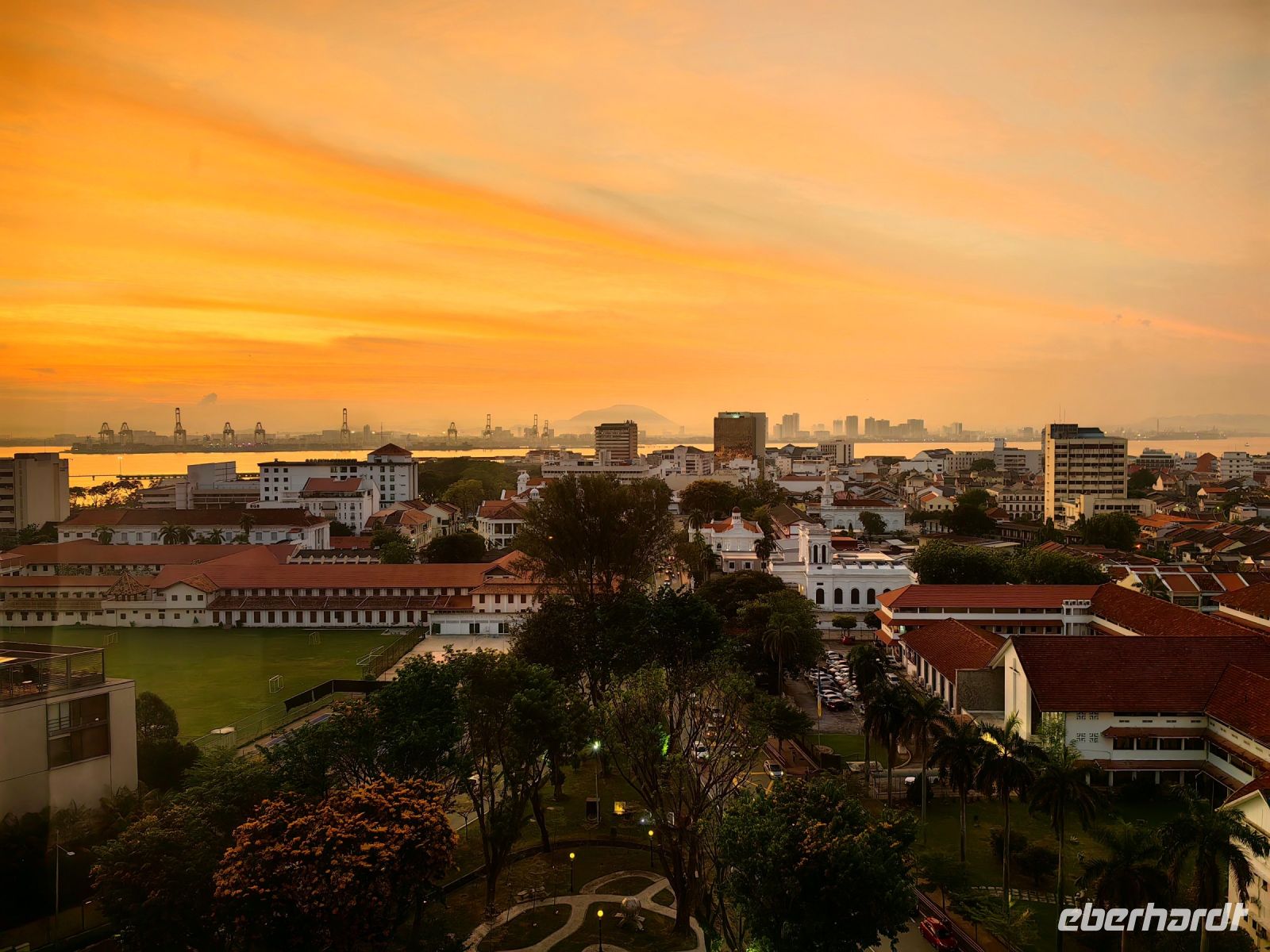 Sonnenaufgang über Georgetown, Penang