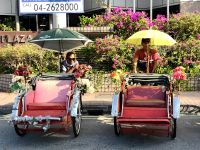 Früher allgegenwärtig, heute meist nur durch Touristen genutzt, die gute alte Rikschah