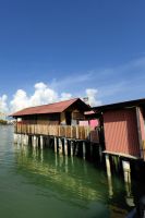 Im hiesigen Chinatown stehen die Häuser auf Pfählen