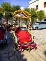 Unsere Rikschahs sind bunt und toll dekoriert, Georgetown, Penang