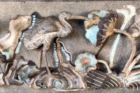 Kunstvolle Verzierungen am chinesischen Tempel in Georgetown