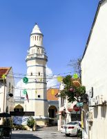 Moschee in Georgetown, während unserer Rikschahfahrt