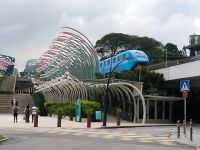 Singapur. Sentosa. Monorail-Station