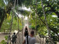 Singapur. Sentosa. Hängebrücke zum südlichsten Punkt