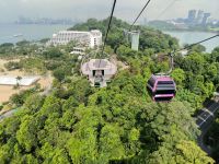Singapur. Flug nach Sentosa