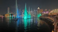 Singapur. Spectra: Licht- und Wassershow am Marina Bay Sands