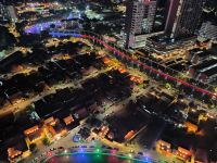 Malaysia. Malakka. Ausblick vom Hotel am Abend