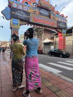 Malaysia. Malakka. Inderinnen in Chinatown