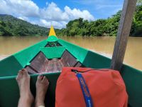Malaysia. Taman Negara Nationalpark. Entspannte Bootsfahrt