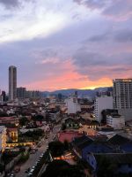 Malaysia. Ausblick vom Bayview Hotel in Georgetown / Penang