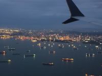 Singapore Airlines - Anflug Singapur