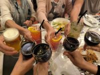 Malaysia. Abschiedsdrink im 360° Restaurant. Georgetown / Penang