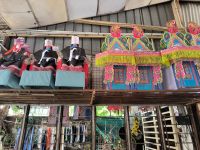 Malaysia. Chinesische Grabbeigaben - Werkstatt. Georgetown / Penang