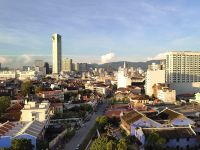 Malaysia. Ausblick am Morgen. Georgetown / Penang