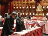 Taoistische Zeremonie im Tempel