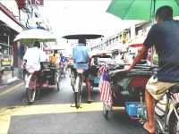 zurück zum Hotel mit unseren Rikschas