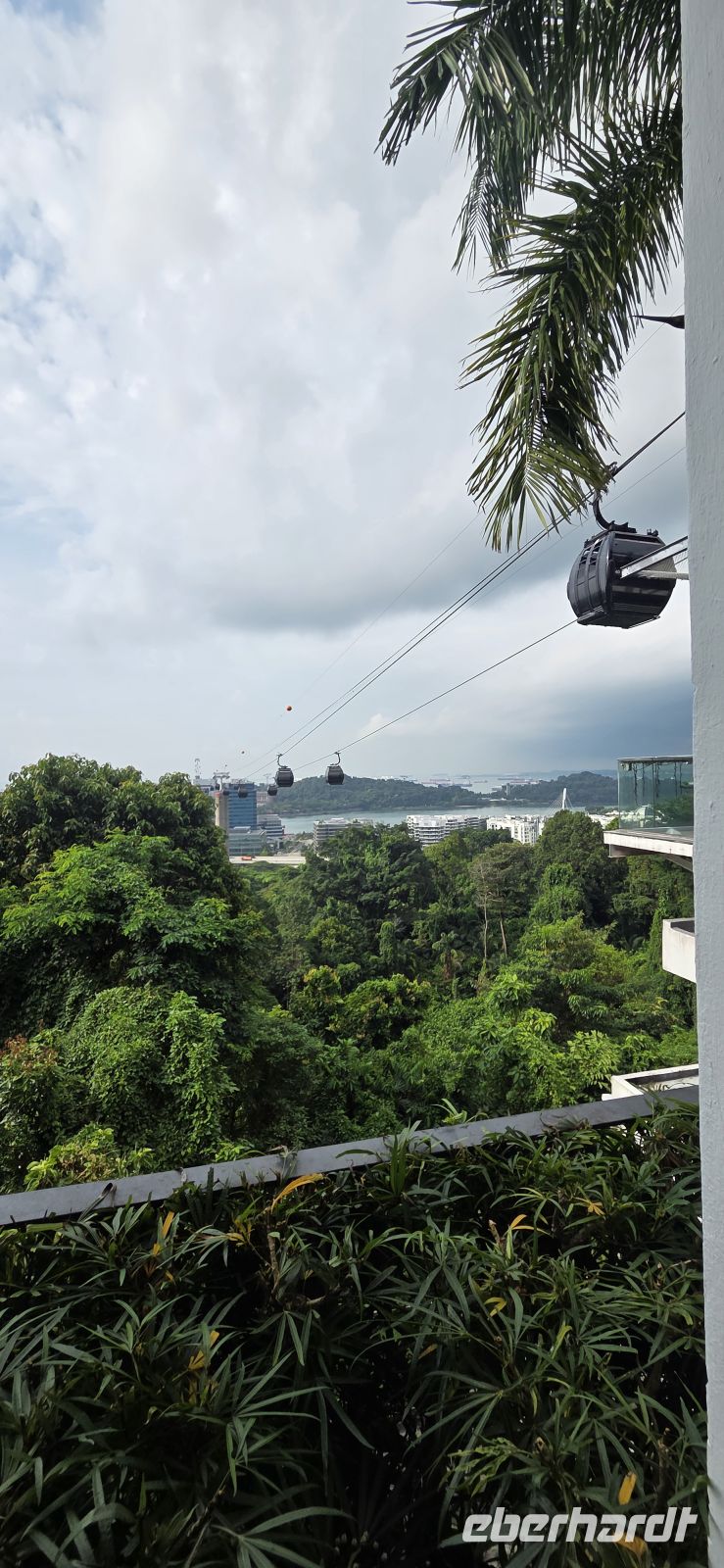 Singapur-Seilbahn nach Mount Faber
