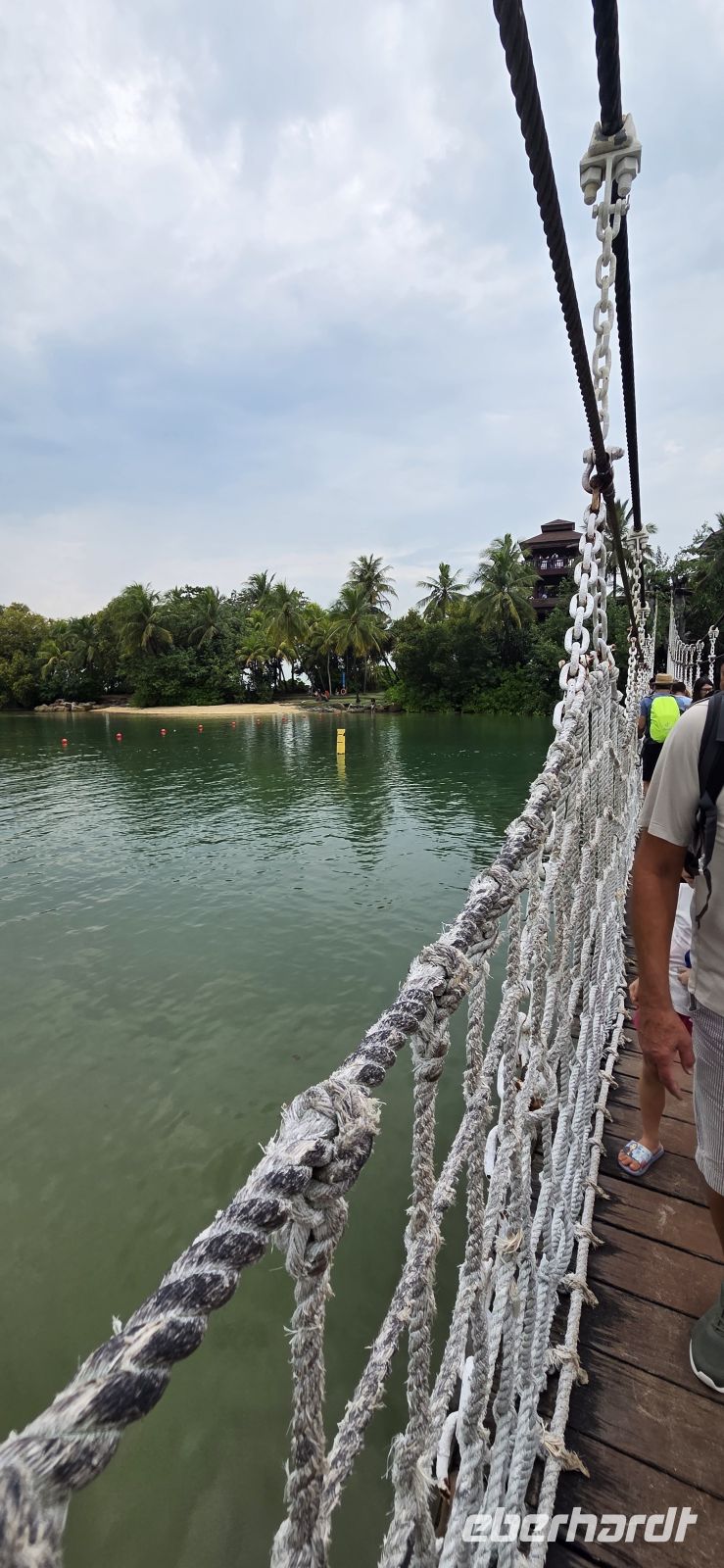  Hängebrücke am Palawan Beach - Sentosa Island Singapur 