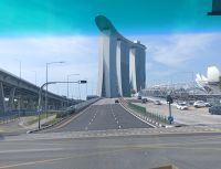 Fahrt zu Hotel Marina Bay Sands - 191 M Höhe - bald stehen wir da oben... &ndash; &copy; Marieta Beck (Eberhardt TRAVEL)