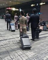 Unsere Singapur Crew für den Flug nach Frankfurt - Changi Airport Singapur &ndash; &copy; Marieta Beck (Eberhardt TRAVEL)