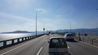 Malaysia, Penang, über die alte Brücke
