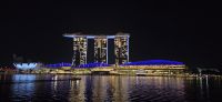 Marina bay Sands Hotel am Abend - Singapur