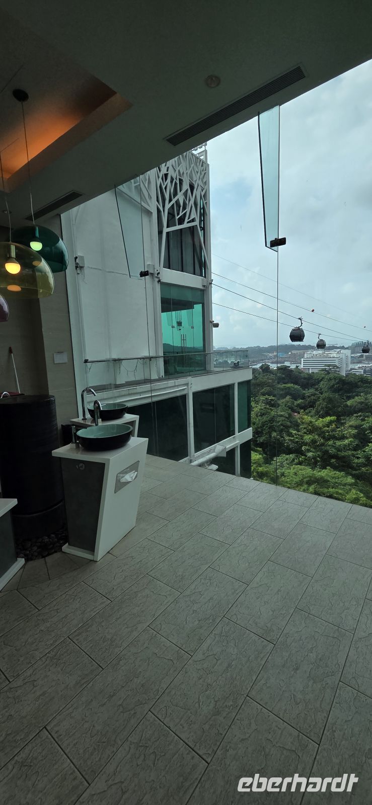Singapur-Seilbahn nach Mount Faber