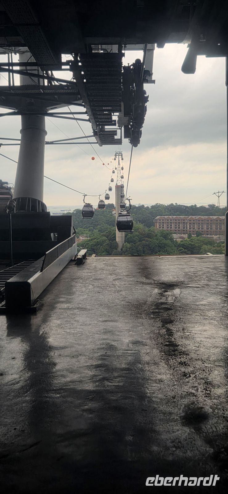Singapur-Seilbahn nach Mount Faber