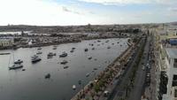 Blick auf Valletta von der Dachterrasse vom Waterfront Hotel