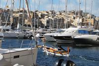 Blick nach Senglea - Boote - Hafen