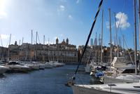Blick nach Senglea - Boote - Hafen