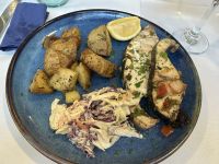 Malta Mittagessen Schwertfisch 