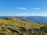 Blick auf Comino und bis Malta von Gozo/Malta