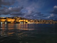 Blick vom Senglea Point zu den Upper Barracca Gardens/Valletta/Malta
